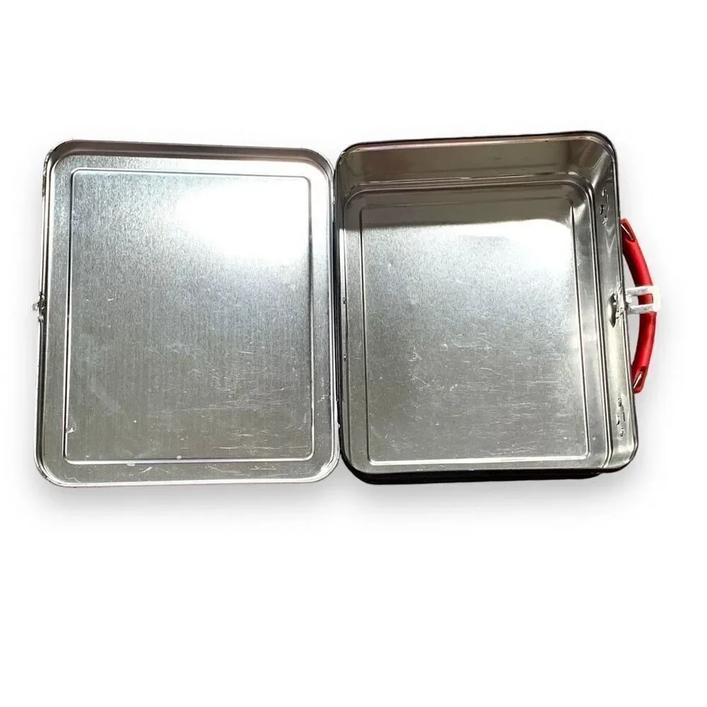 Vintage 90s Barbie X Hallmark Black‎ Lunch Kit Metal Red Handle Limited Edition